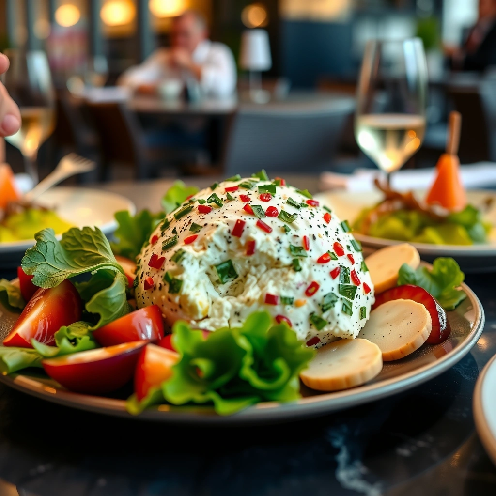 Chilling and Serving - cheese ball recipe with cream cheese