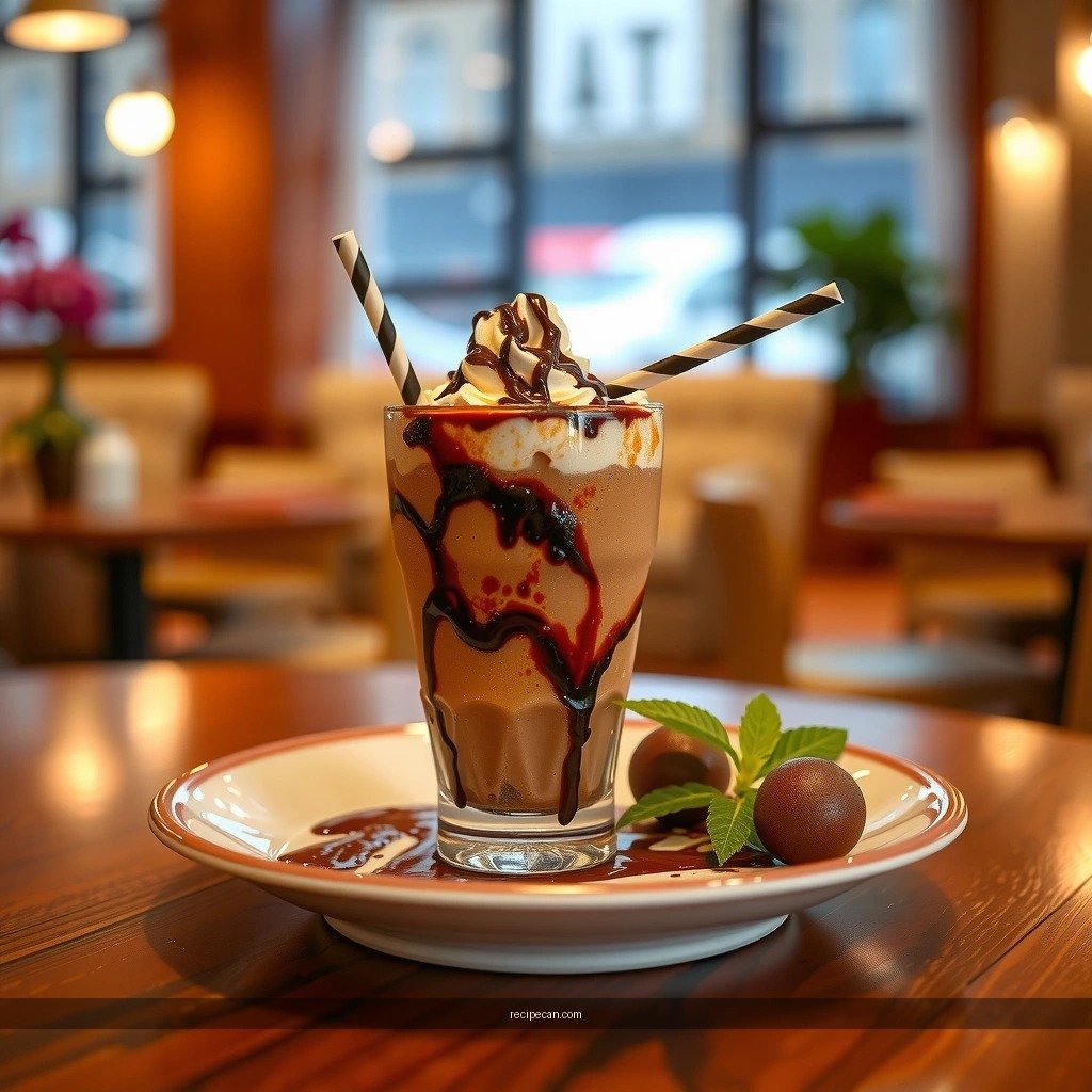 Chocolate Milkshake - chocolate milkshake recipe with chocolate ice cream