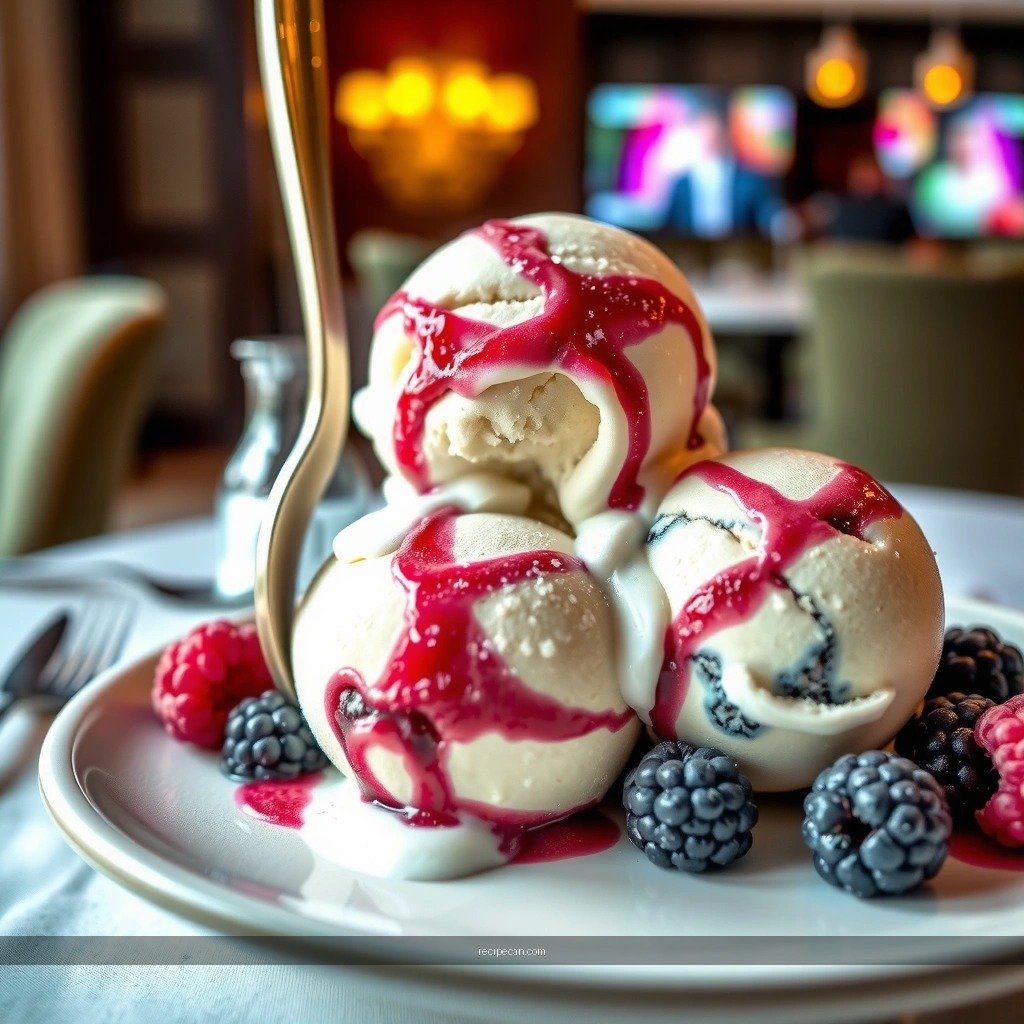 Churn Until Creamy - blue raspberry ice cream recipe