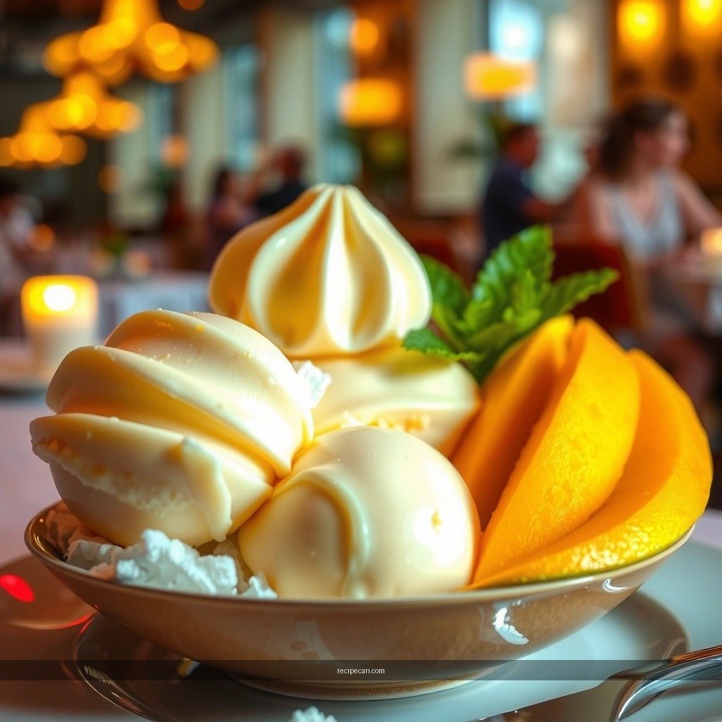 Churn Until Scoopable - mango coconut ice cream recipe
