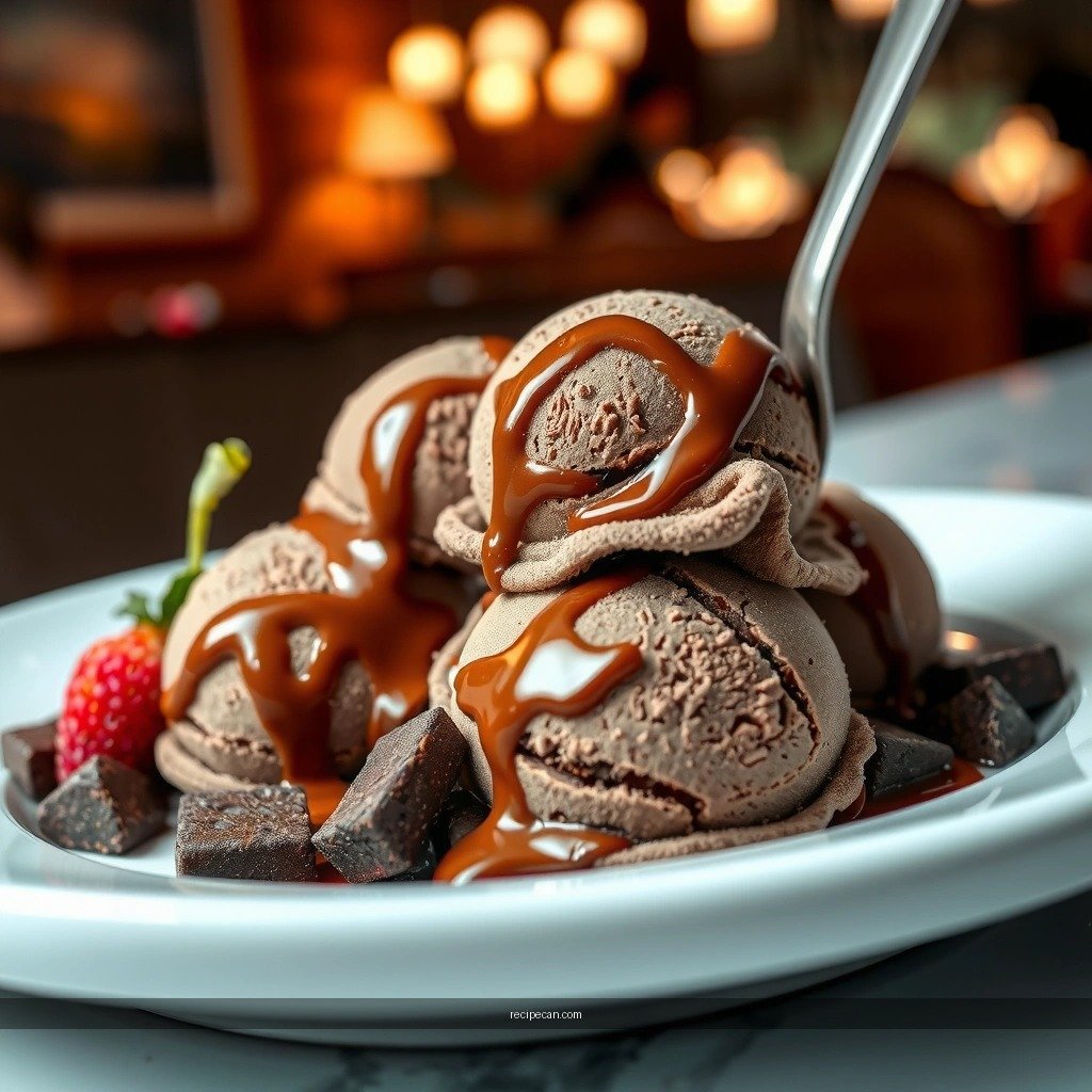 Churn Until Thick and Creamy - ben and jerry's chocolate ice cream recipe