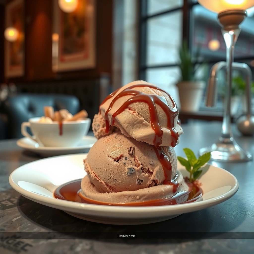 Churning Process - chocolate milk ice cream recipe