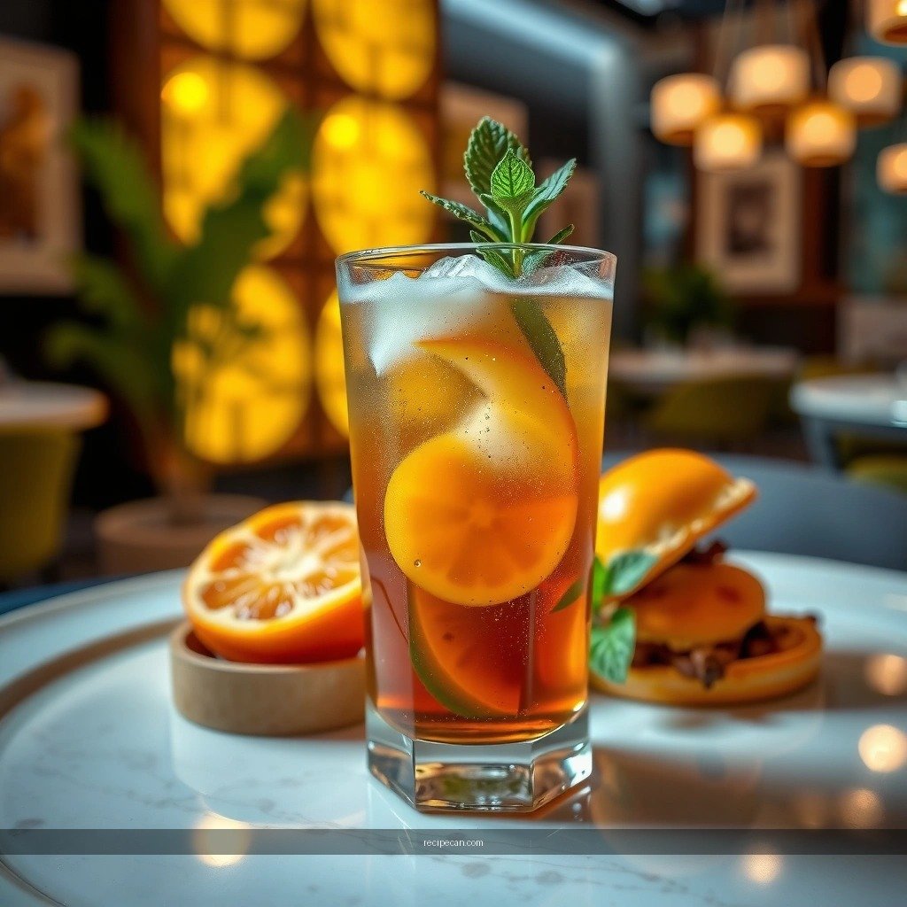 Citrus and Mix-Ins - tea cocktail recipe