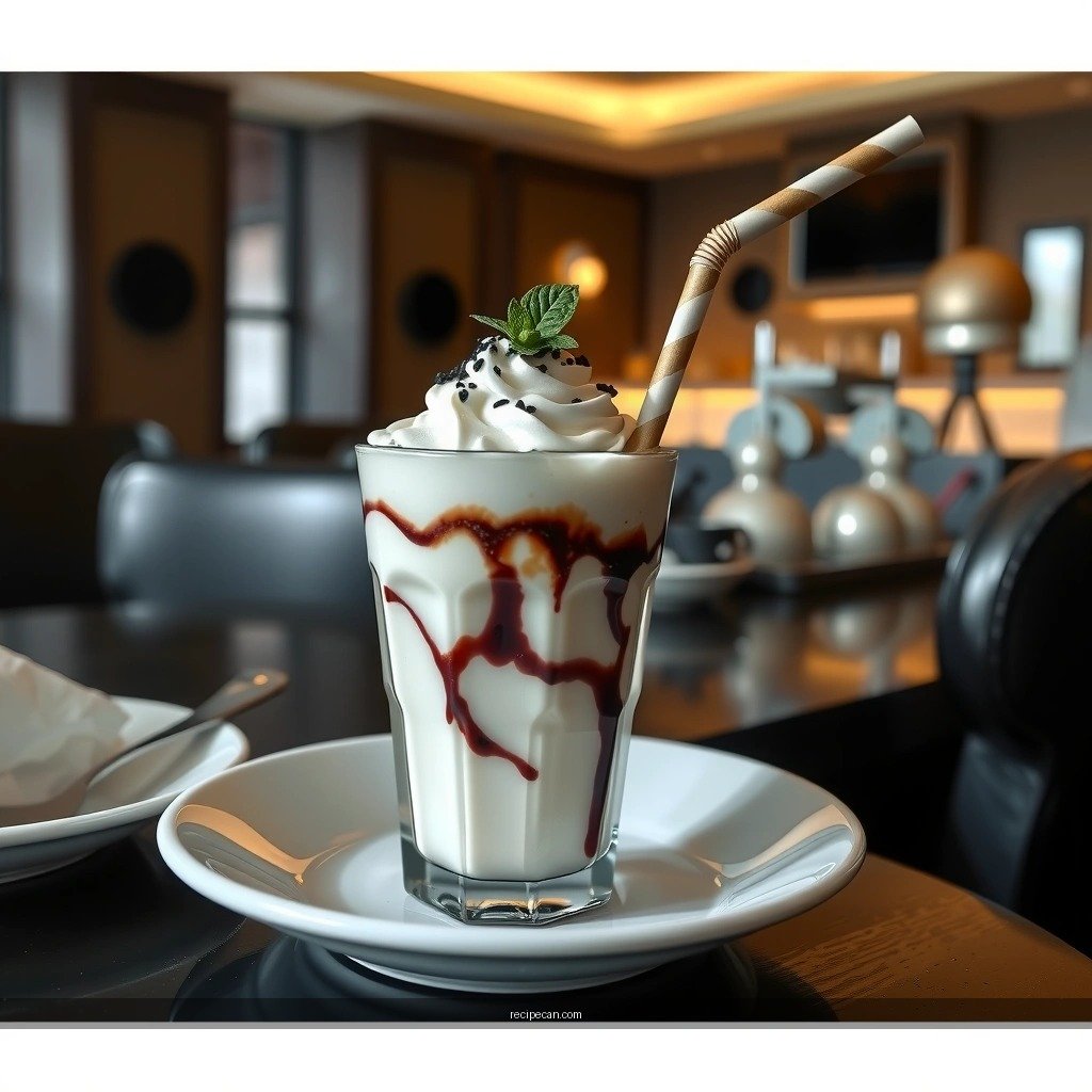 Classic Black-and-White Look - black and white milkshake recipe