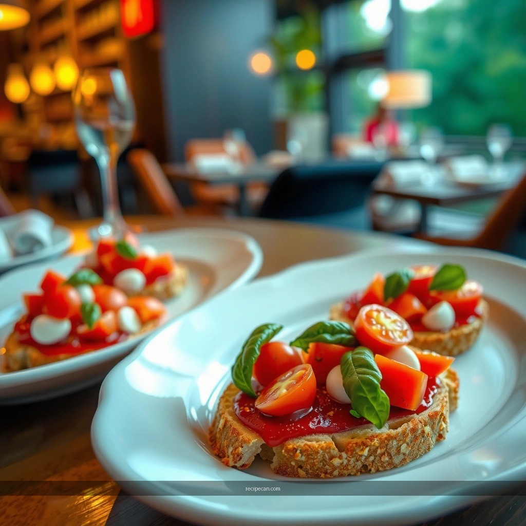 Classic Garlic Tomato - easy bruschetta recipes