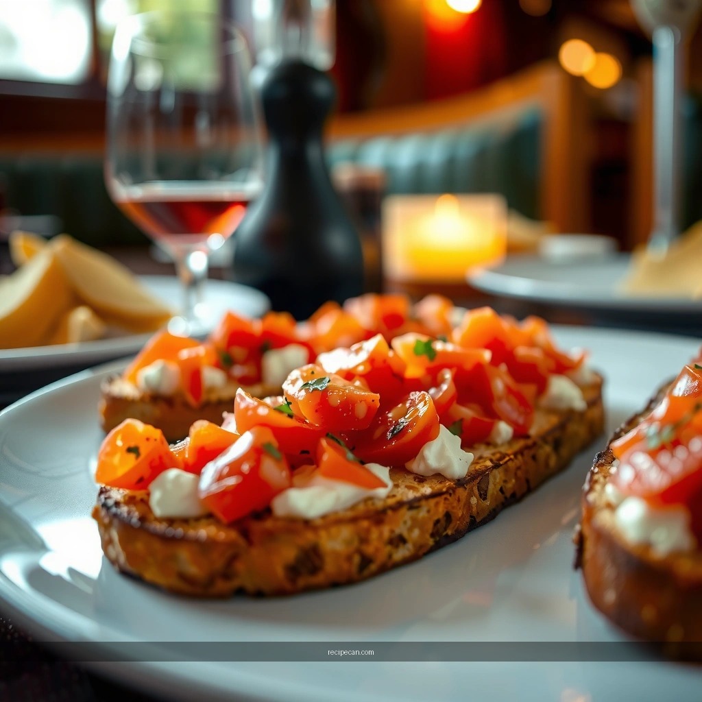 Classic Tomato-Garlic Topping - bruschetta bread recipe