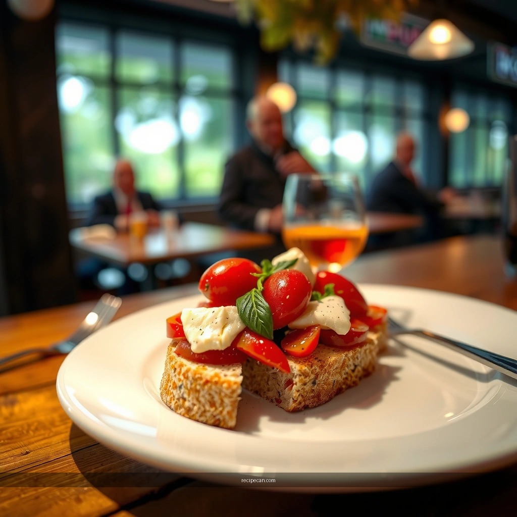 Classic Tomato Topping - italian bruschetta recipe with cheese