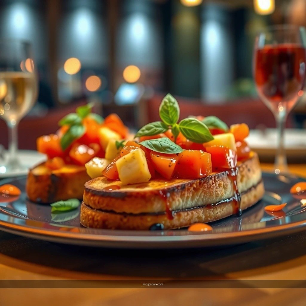 Classic Tomato Topping - bruschetta recipe bread