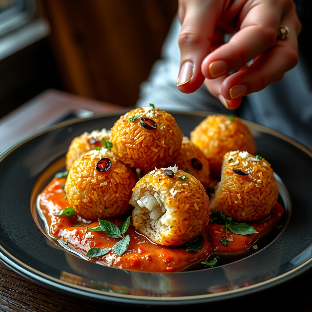 Coating and Frying Method - rice balls recipes italian