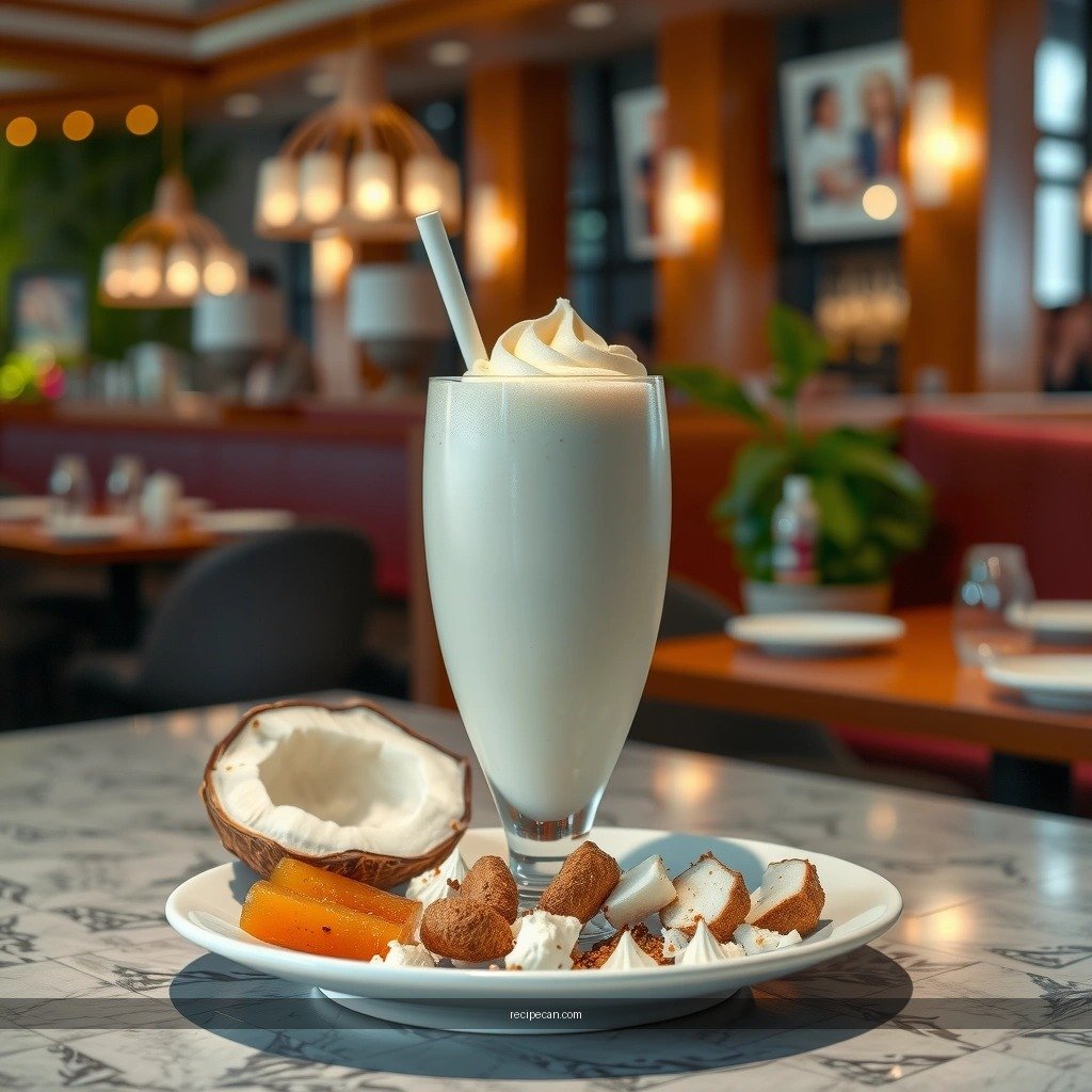 Coconut Milkshake - coconut milkshake recipe