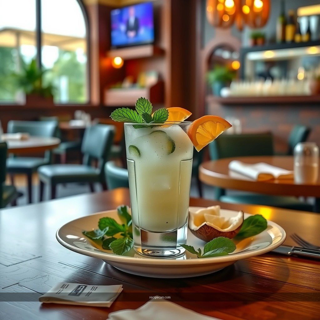 Coconut Mojito - simple coconut mojito recipe