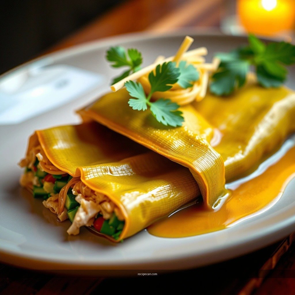 Corn Husks - green chicken tamales recipe
