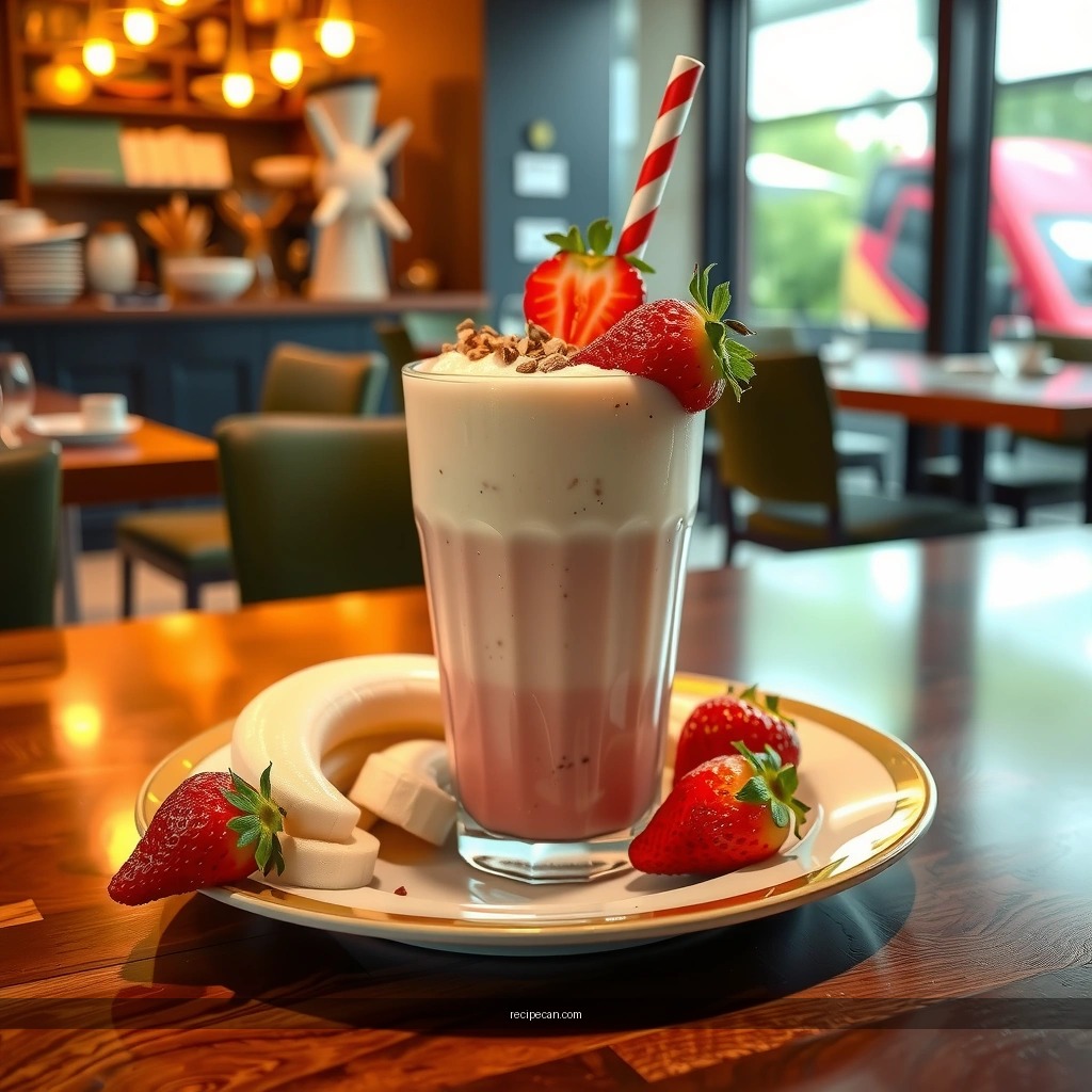 Creaminess Boosters - strawberry banana milkshake recipe