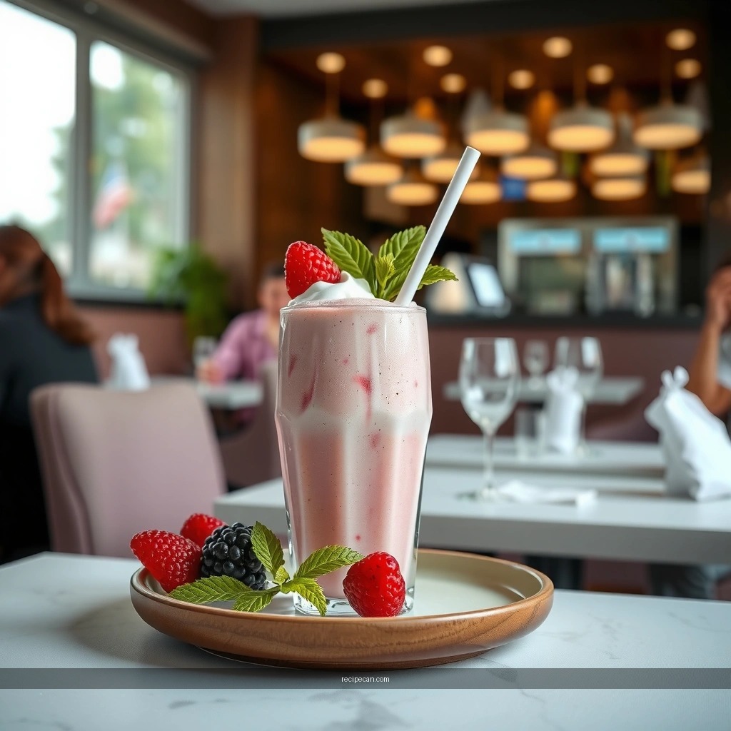 Creamy Berry Milkshake - berry milkshake recipe
