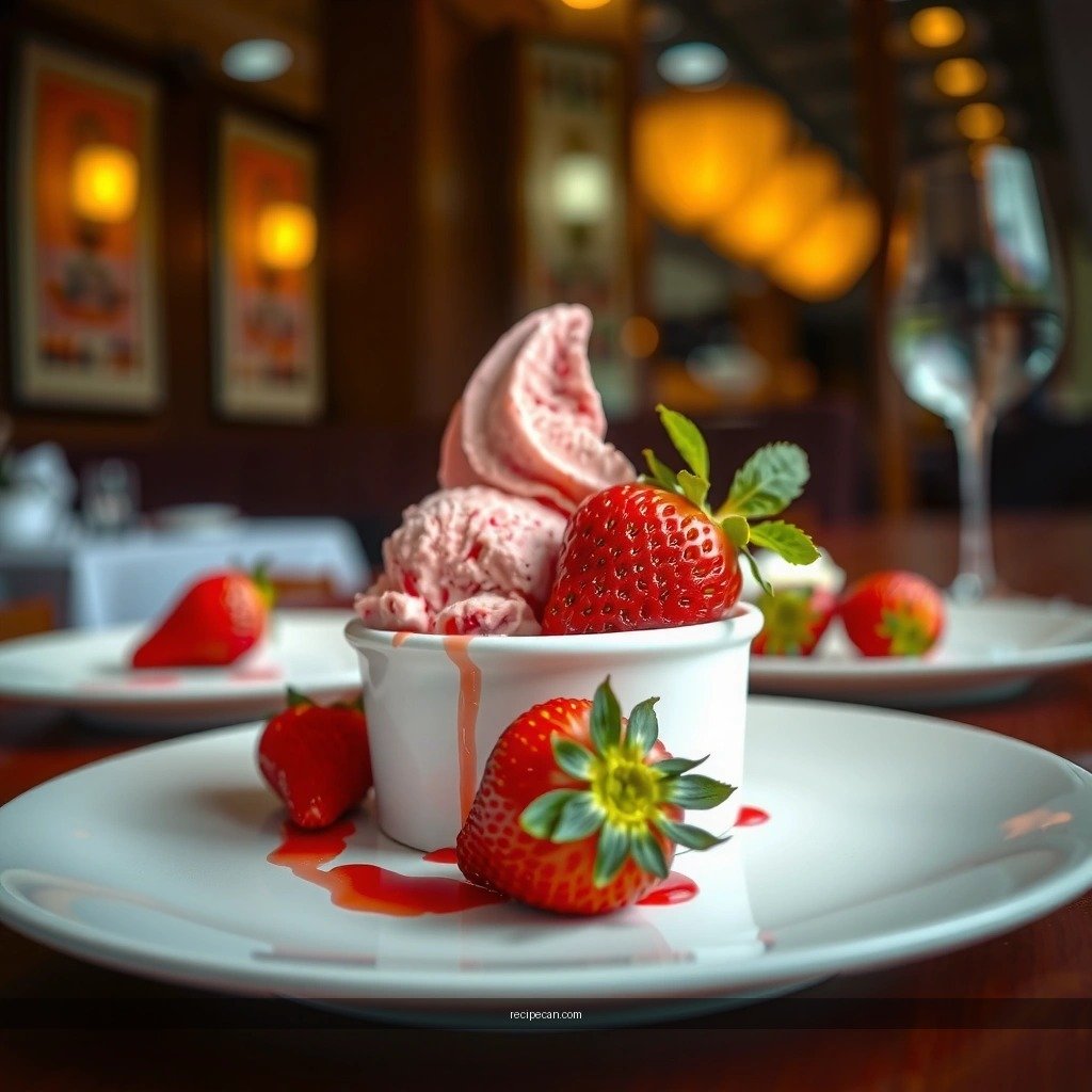 Creamy Strawberry Base - strawberry ice cream recipe with frozen strawberries