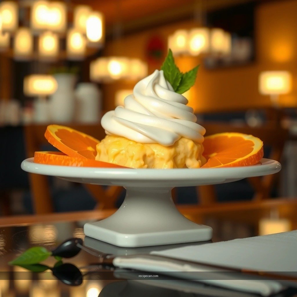 Creamy Texture - orange fluff recipe with vanilla pudding