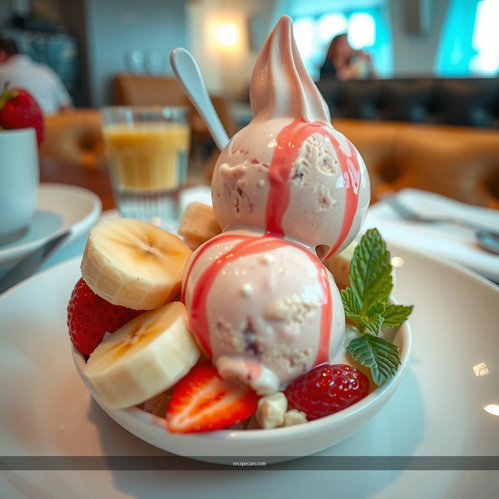 Creamy Texture - banana and strawberry ice cream recipe