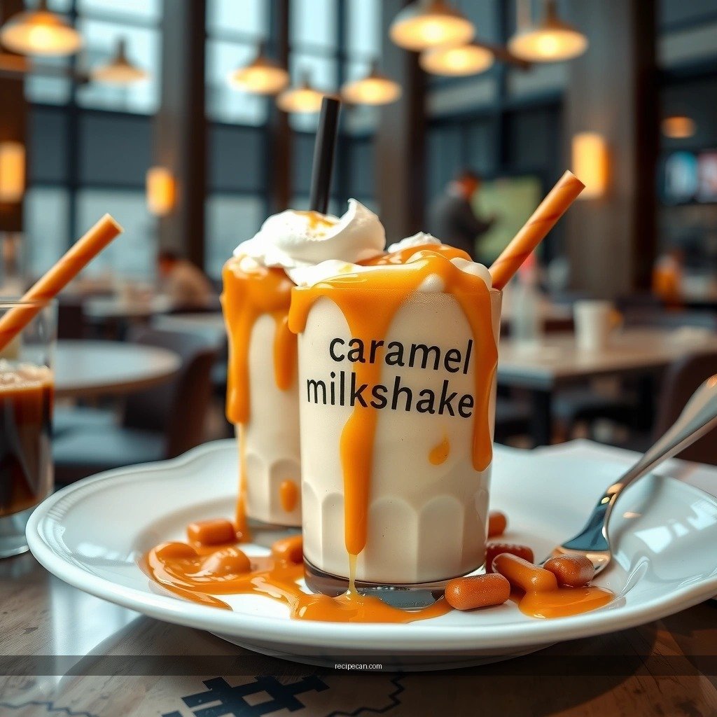 Creamy Texture - caramel milkshake recipe