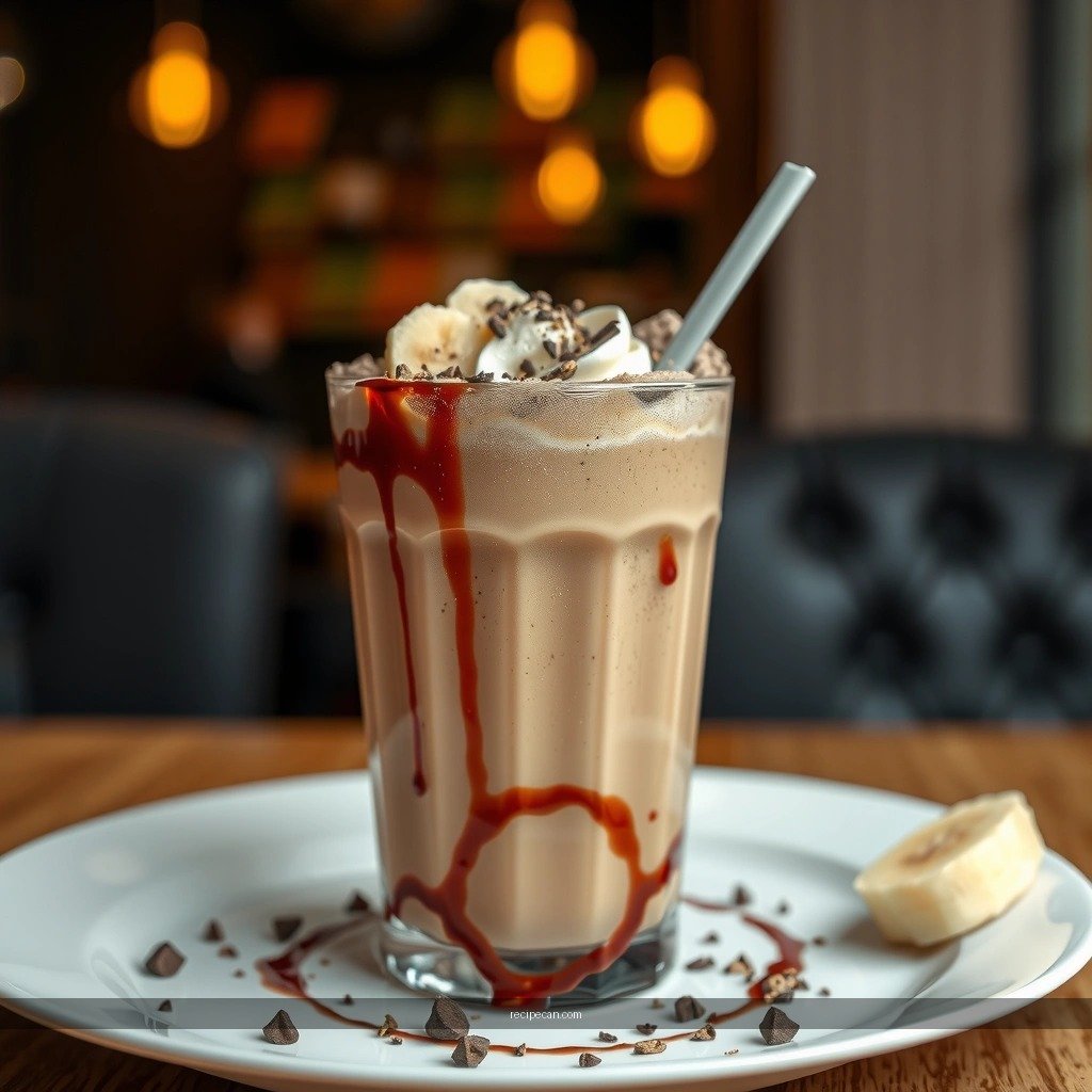 Creamy Texture - chocolate and banana milkshake recipe