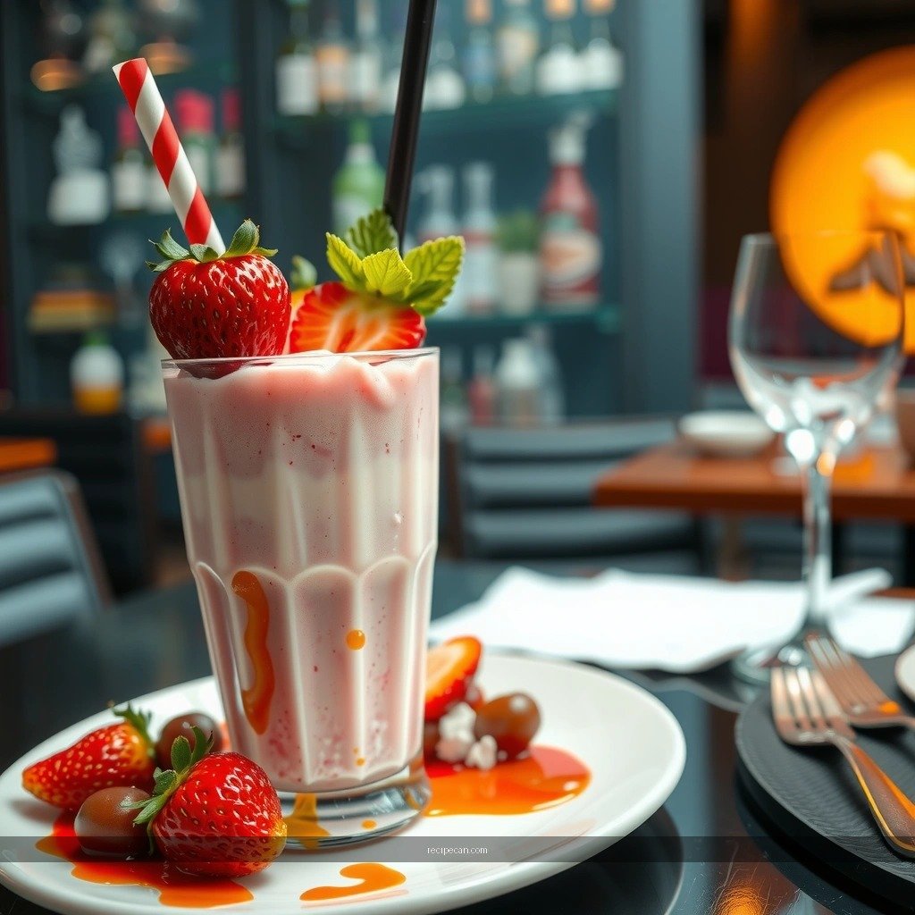 Creamy Thick Texture - strawberry milkshake without ice cream recipe