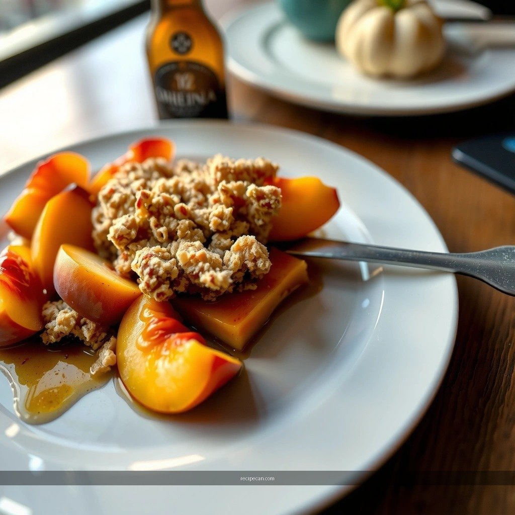 Crumble Topping - easy peach crumble recipe