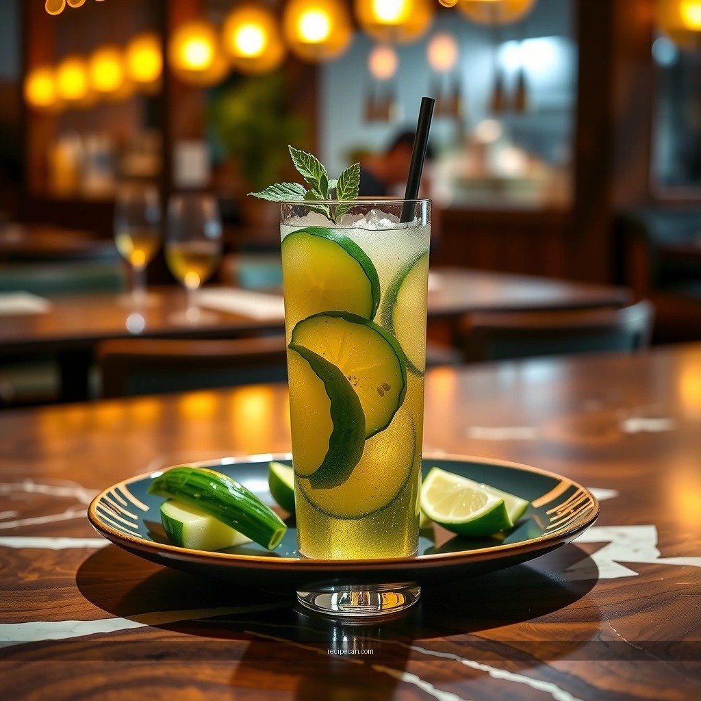 Cucumber and Mint - mojito cucumber recipe