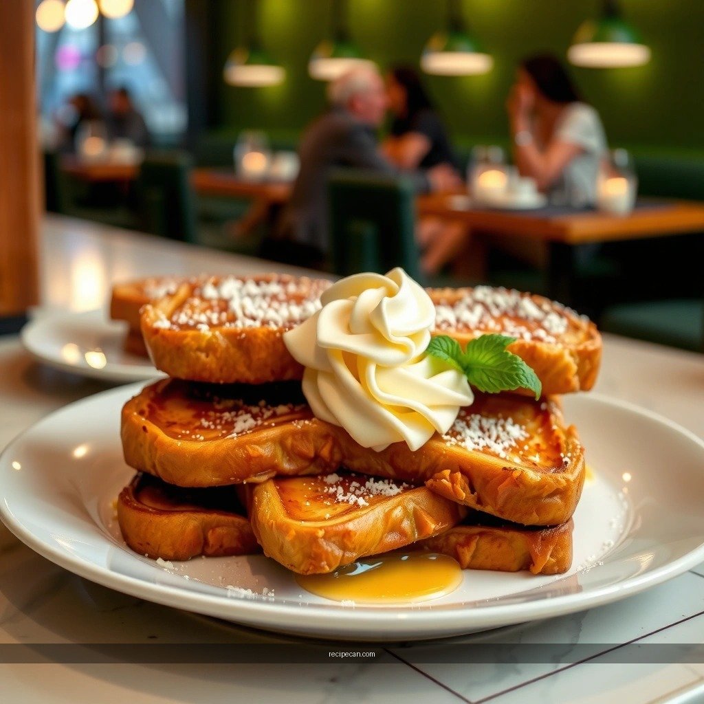 Custard - french toast recipe with brioche