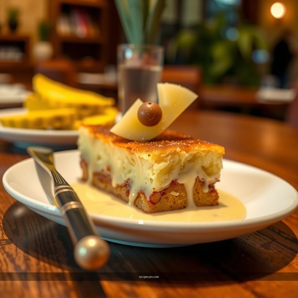 Custard - bread pudding recipe with pineapple