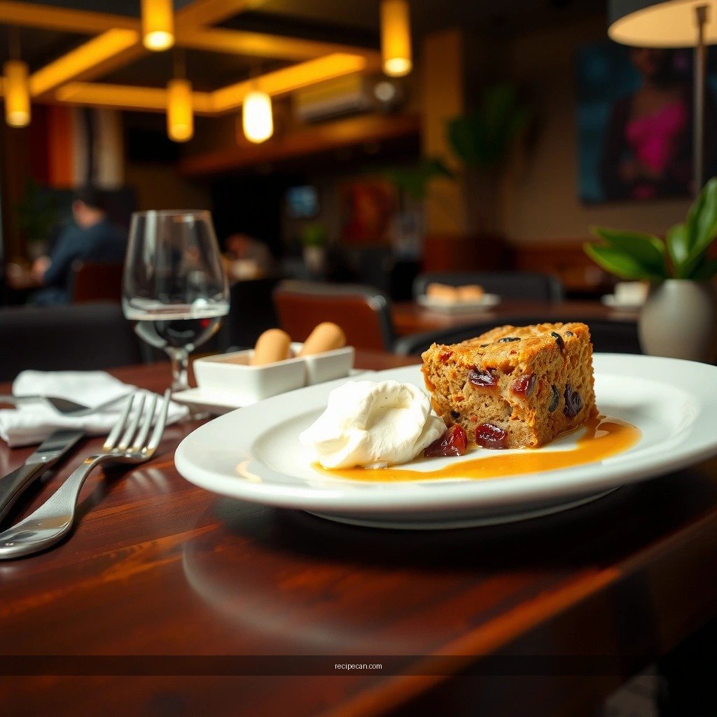 Custard Base - bread pudding recipe with raisin cinnamon bread