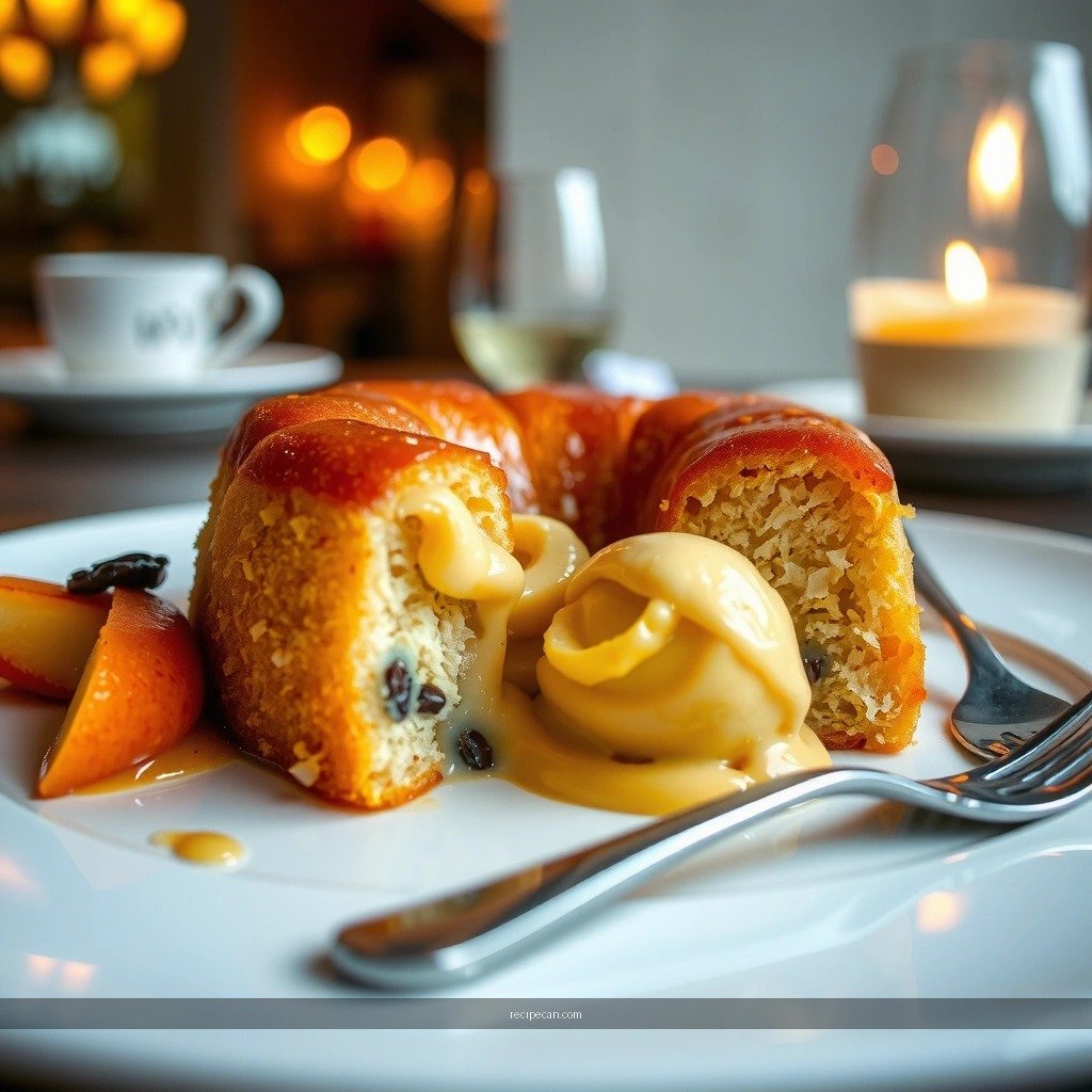 Custard Base - bread pudding recipe with panettone