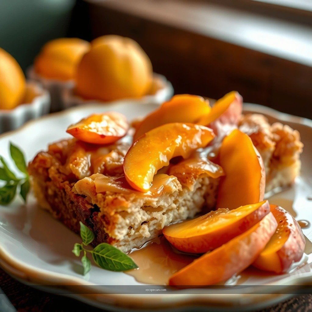 Custard Mixture - peach bread pudding dessert recipe