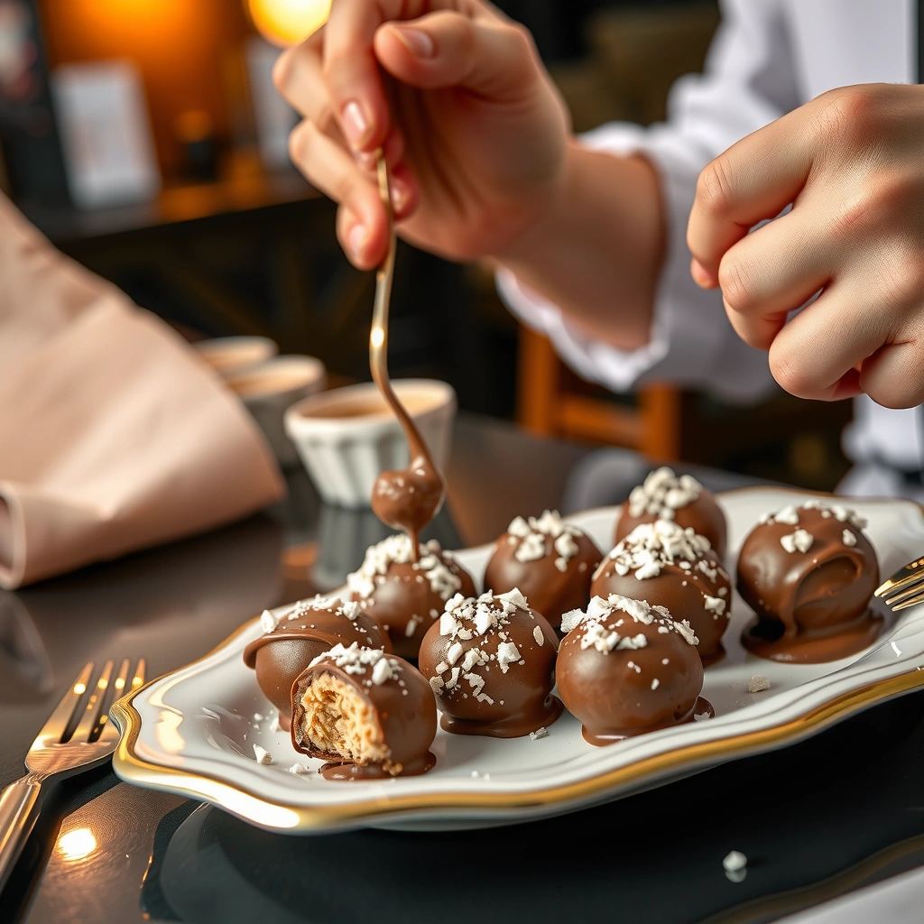 Dipping - chocolate covered peanutbutter balls recipe