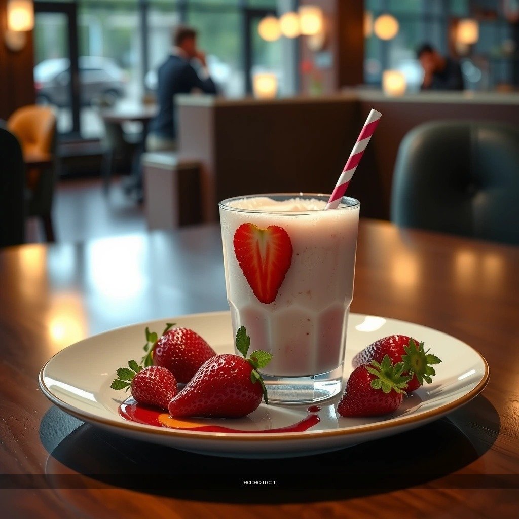 Directions - basic strawberry milkshake recipe