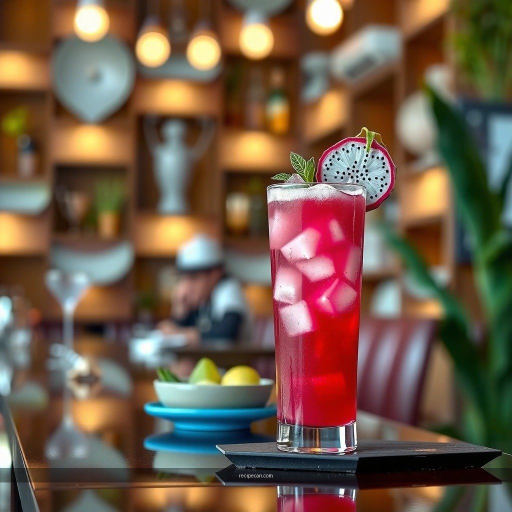Dragon Fruit and Mint - dragon fruit mojito recipe