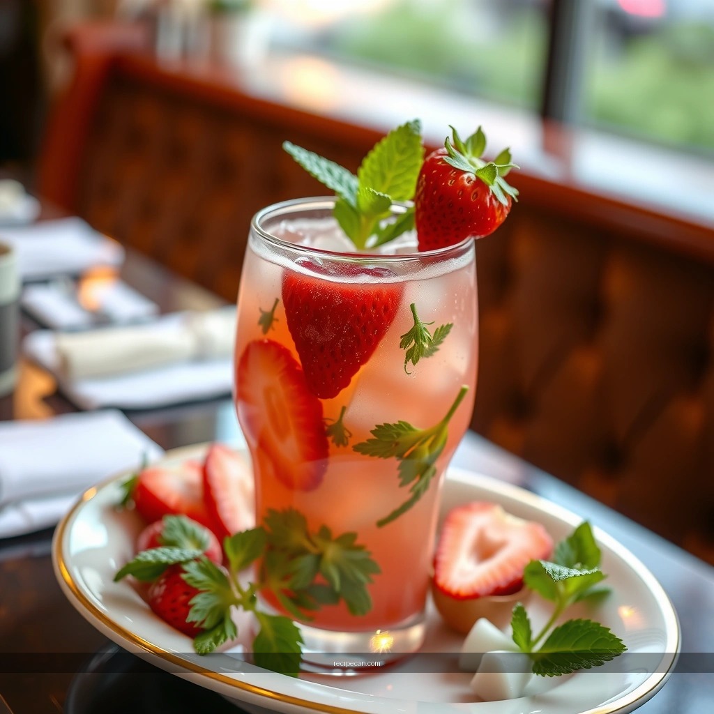 Drink - strawberry mojito cocktail recipe