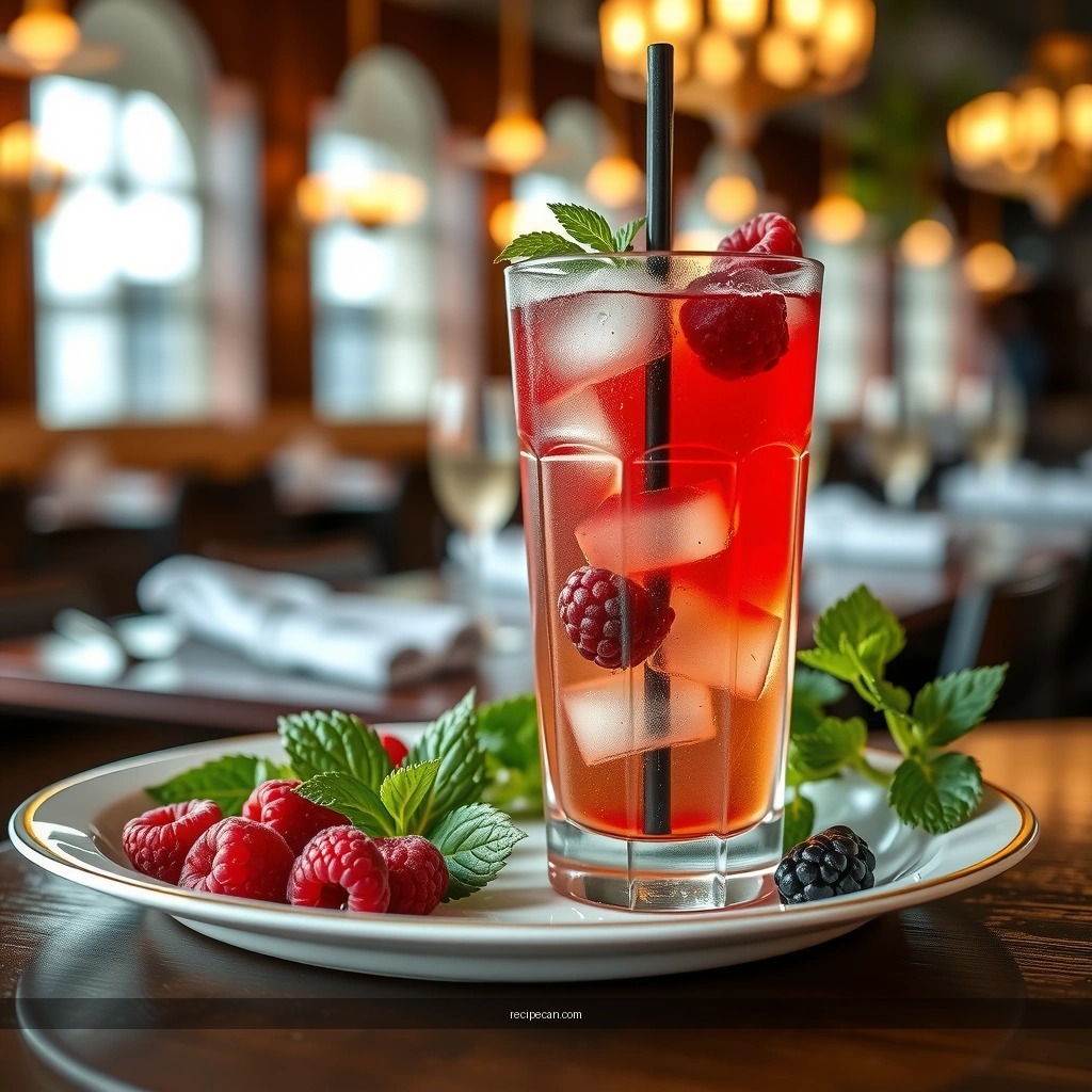Drink - raspberry mojito drink recipe