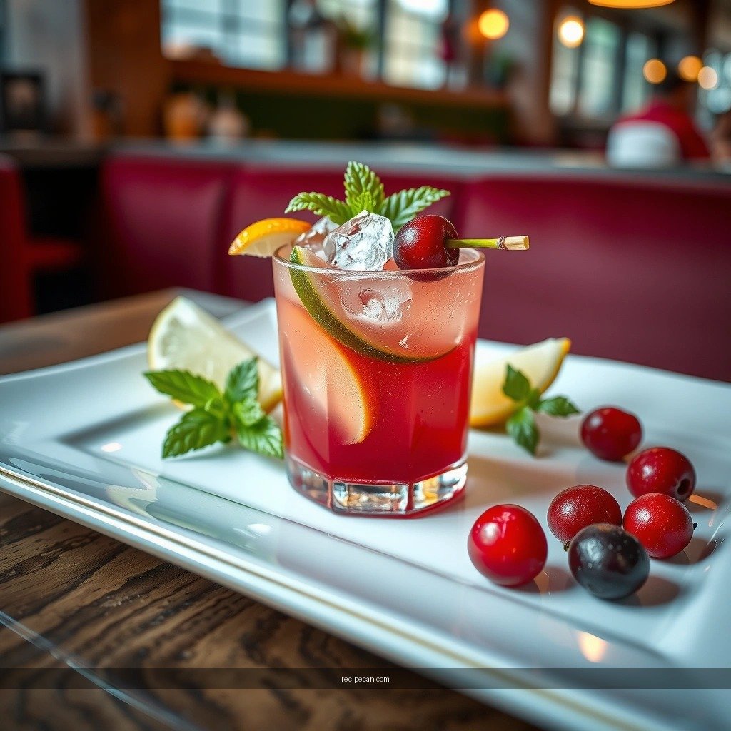 Drink - mojito cranberry recipe