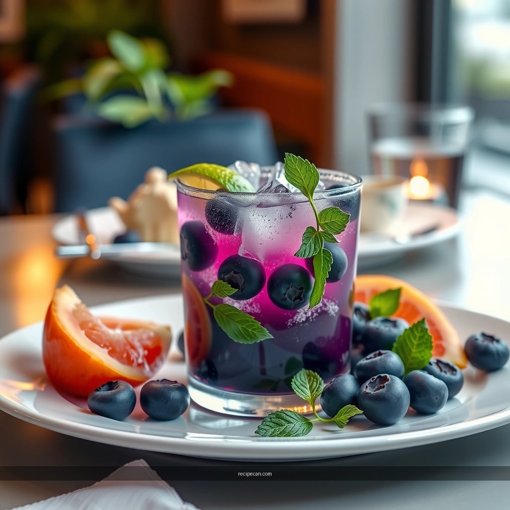 Drink - blueberry mojito recipe