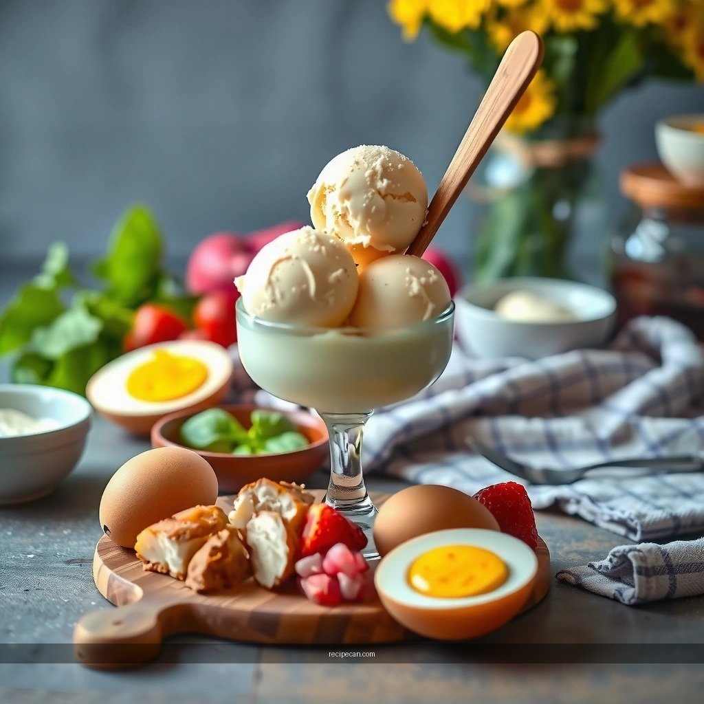Egg Custard - keto ice cream recipe with eggs