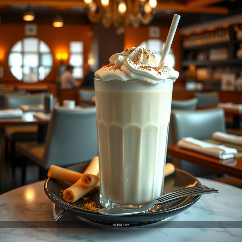 Eggnog Milkshake - recipe for eggnog milkshake