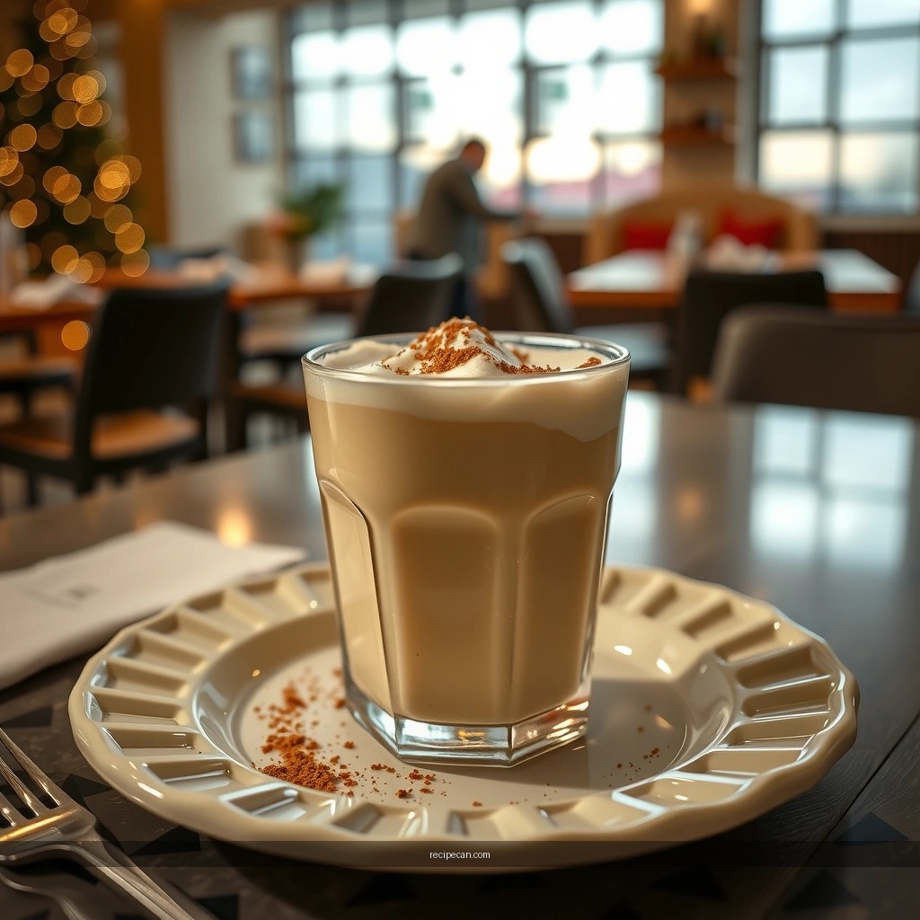 Eggnog Milkshake - eggnog milkshake recipe