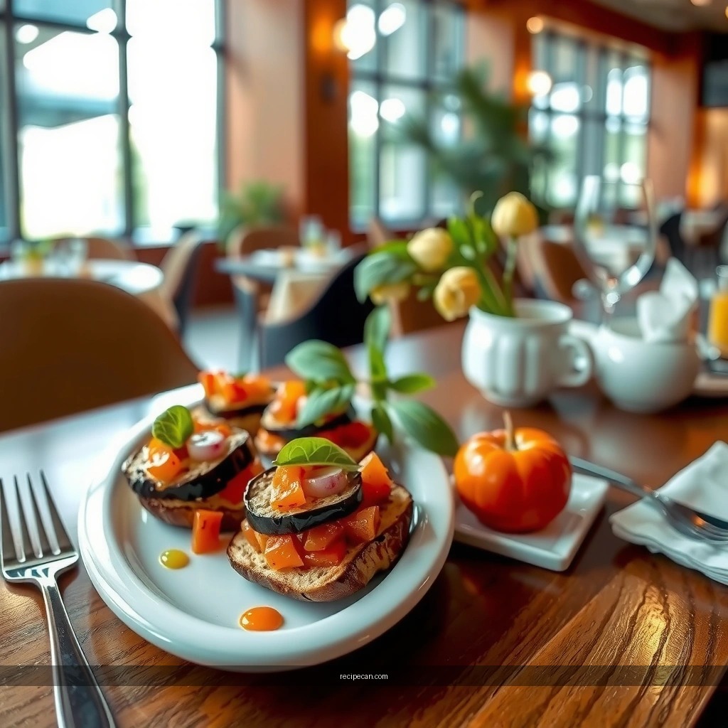 Eggplant - eggplant bruschetta recipe