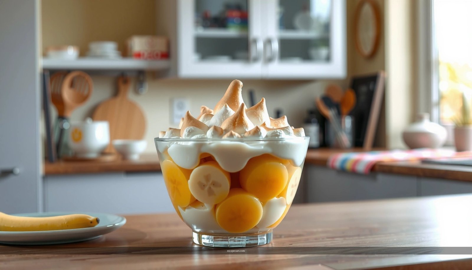 Banana Pudding with Meringue Recipe: Creamy Classic with Fluffy Topping
