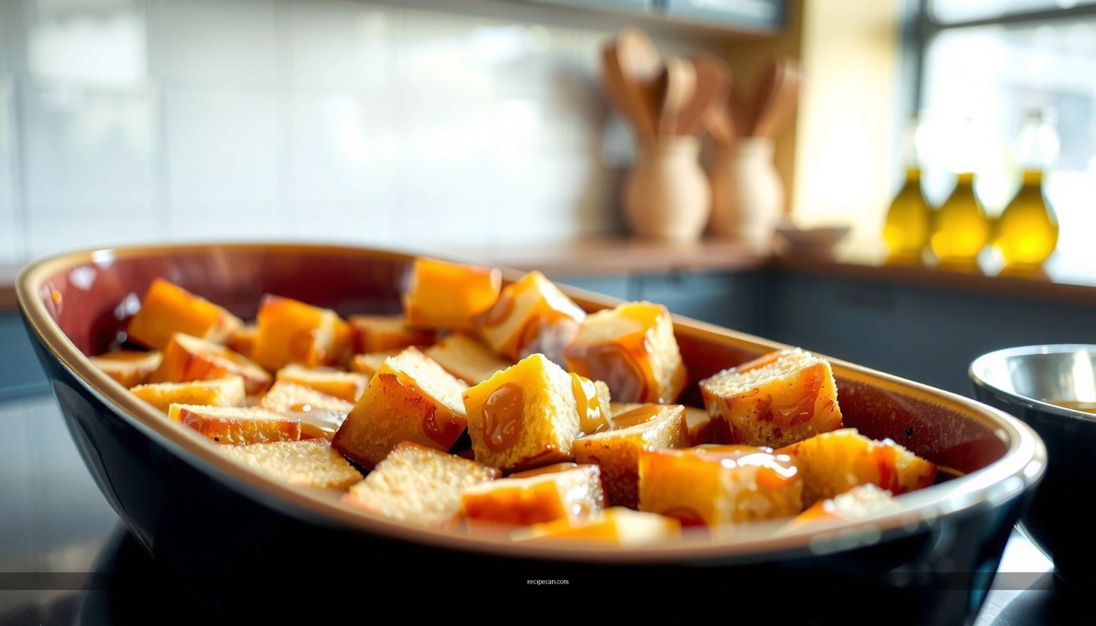 Bread Pudding Recipe with Caramel Sauce