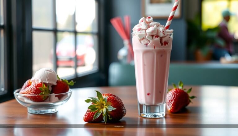 Strawberry Milkshake Recipe with Strawberry Ice Cream
