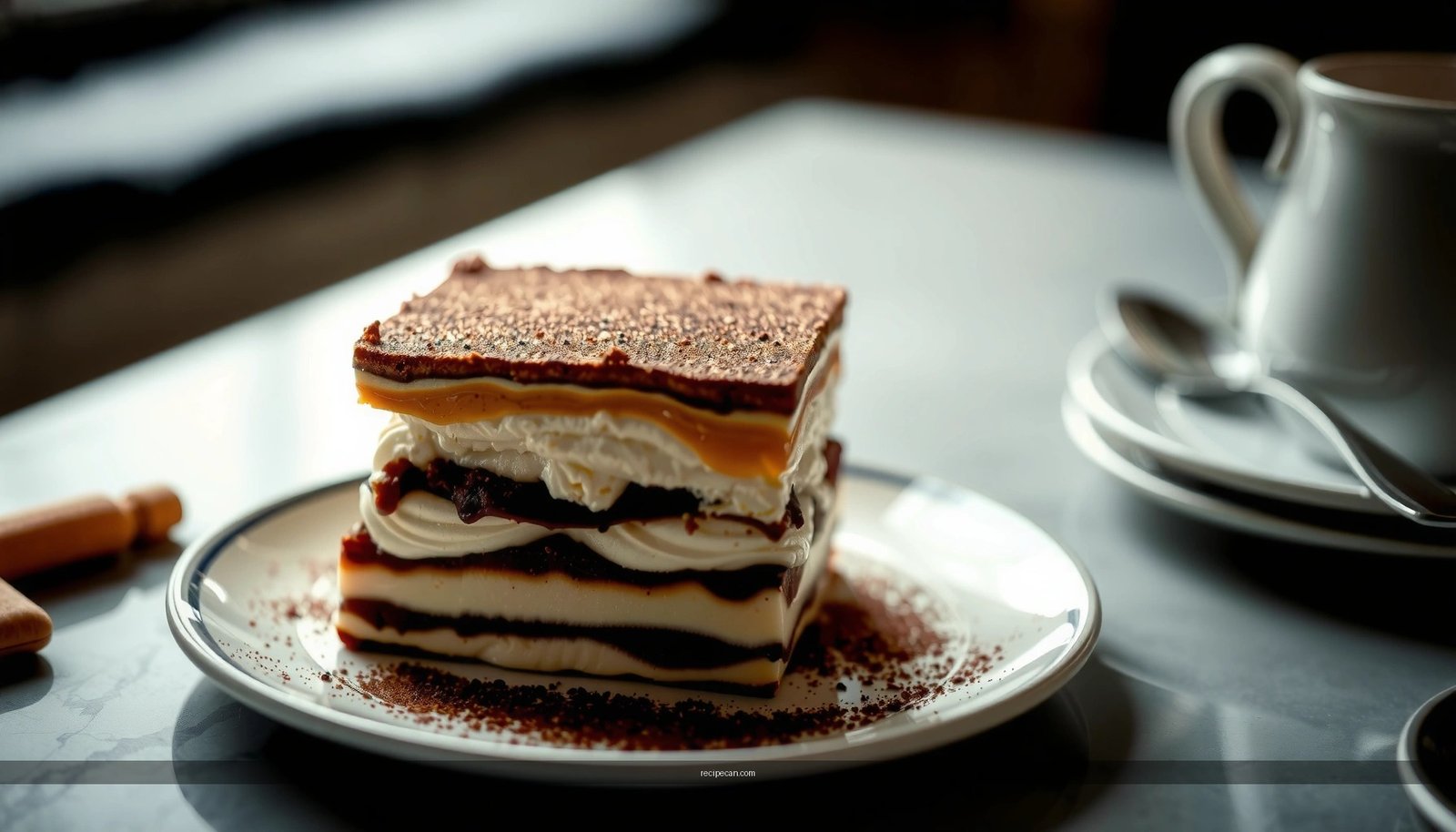Tiramisu Cake Recipe with Ladyfingers