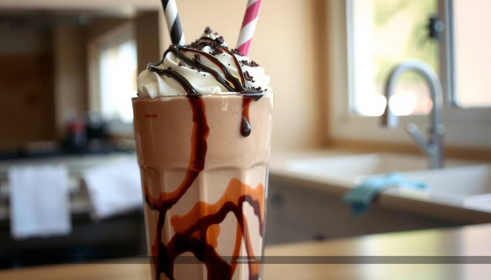 Recipe for Chocolate Milkshake with Chocolate Ice Cream
