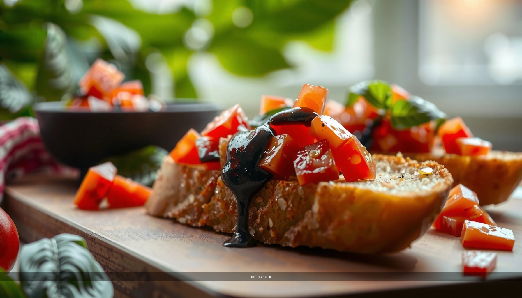 Italian Bruschetta Recipe with Balsamic