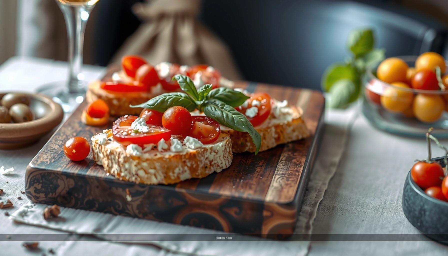 Recipe for Bruschetta with Feta: Simple, Flavorful, and Easy