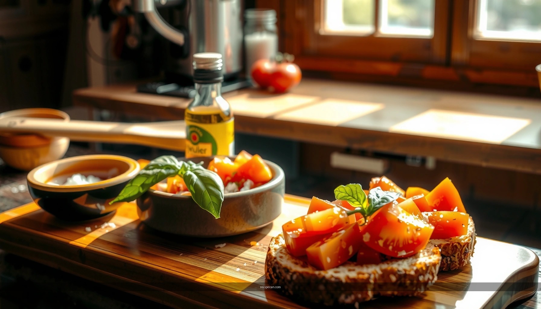 Basic Bruschetta Recipe: Easy Tomato, Garlic, and Olive Oil